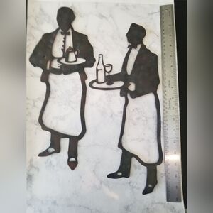 Metal Waiter Silhouettes
